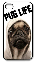 Funny Hilarious PUG LIFE (THUG LIFE PARODY) DOG cute puppy *NEW iPhone Case*